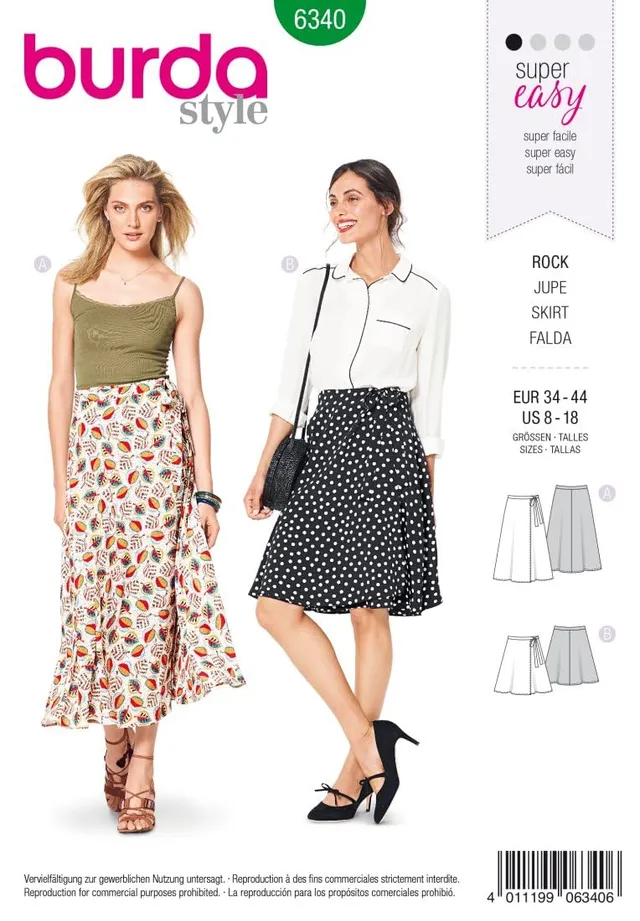 burda-6340-damen-wickelrock-gr-34-44-papierschnitt image 1