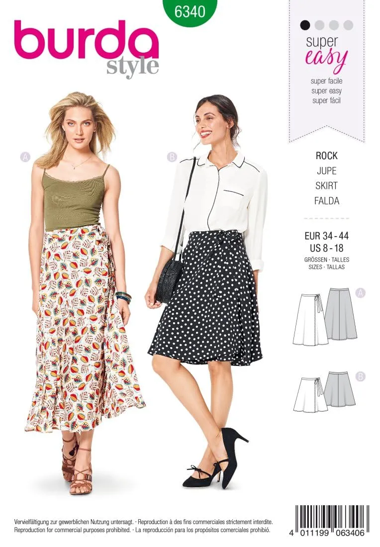 burda-6340-damen-wickelrock-gr-34-44-papierschnitt image 1