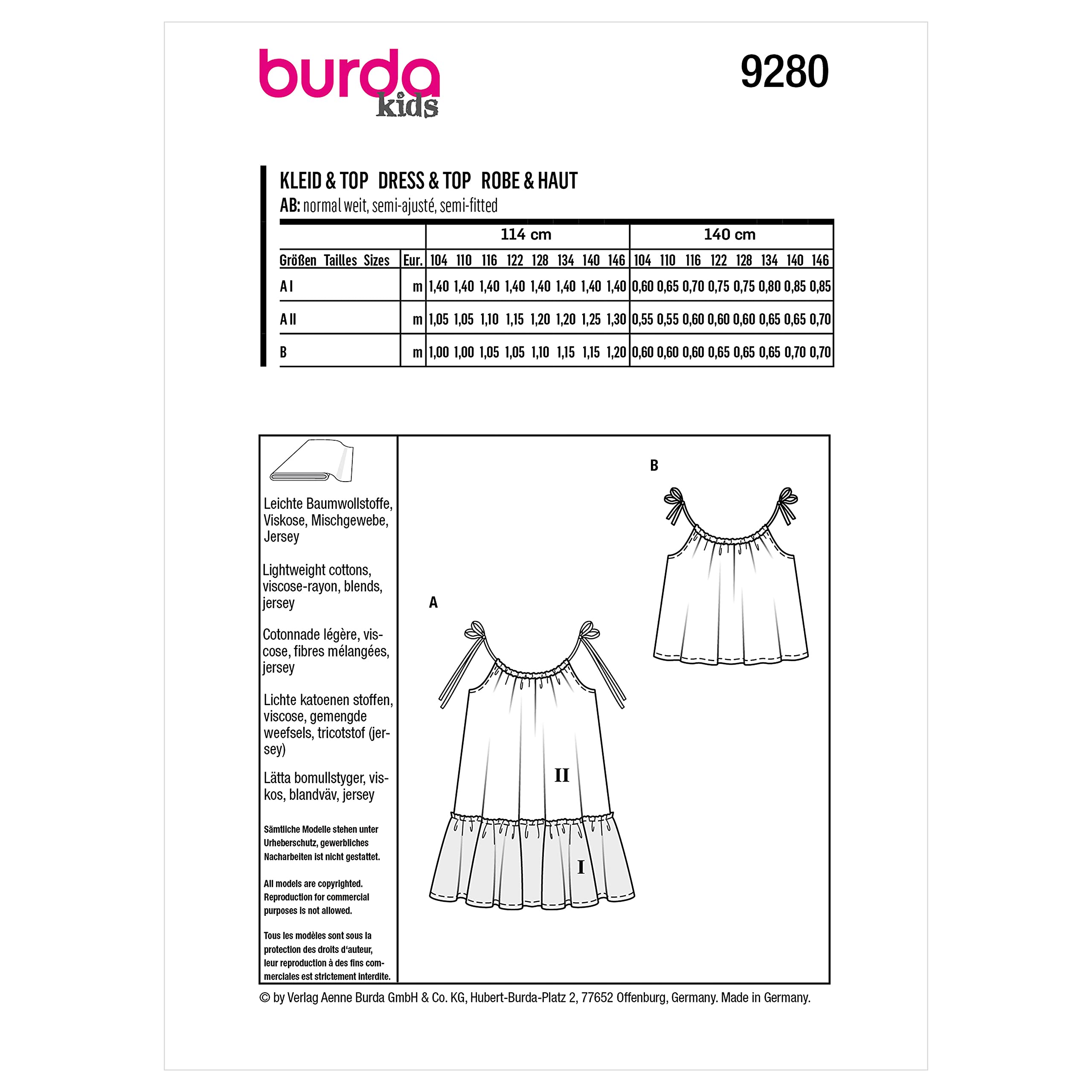 burda-style-b9280-schnittmuster-kinder-top-und-kleid-gr-104-146 image 2