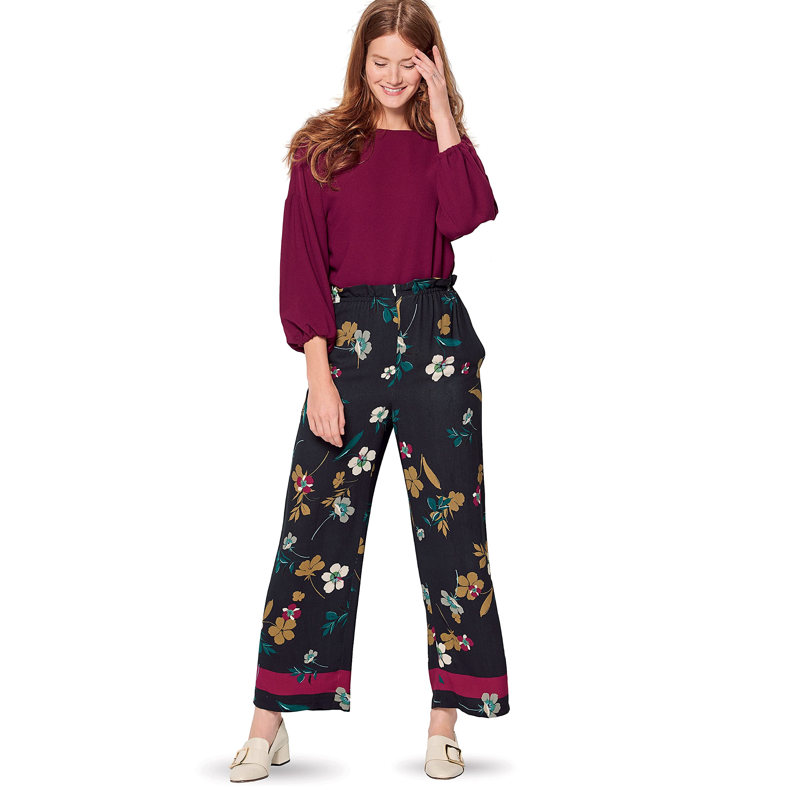 burda-style-schnittmuster-damenhose-kordelzug-gr-36-46-gerade image 3