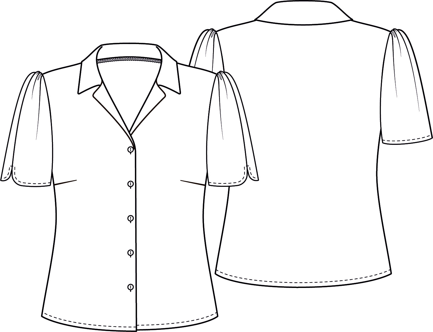schnittmuster-berlin-bluse-austin-jerseybluse-damen-schnittmuster image 2