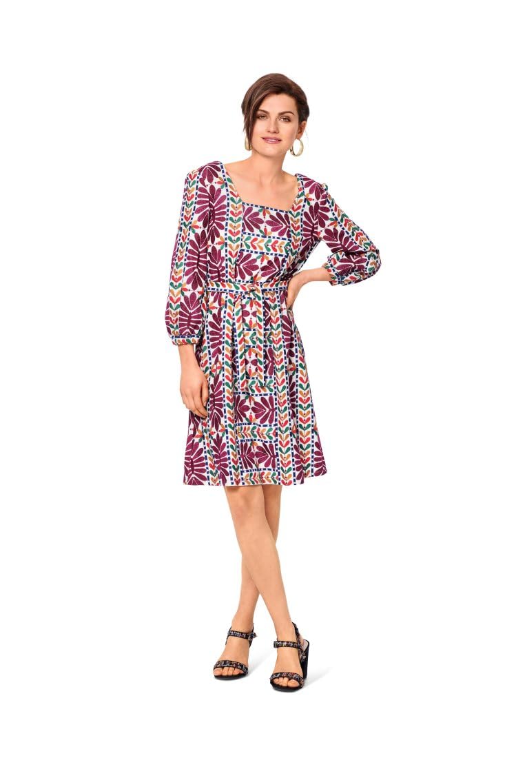 burda-style-schnittmuster-6014-sommerliche-tunikakleider-midi-mit-bindeband-dame image 8