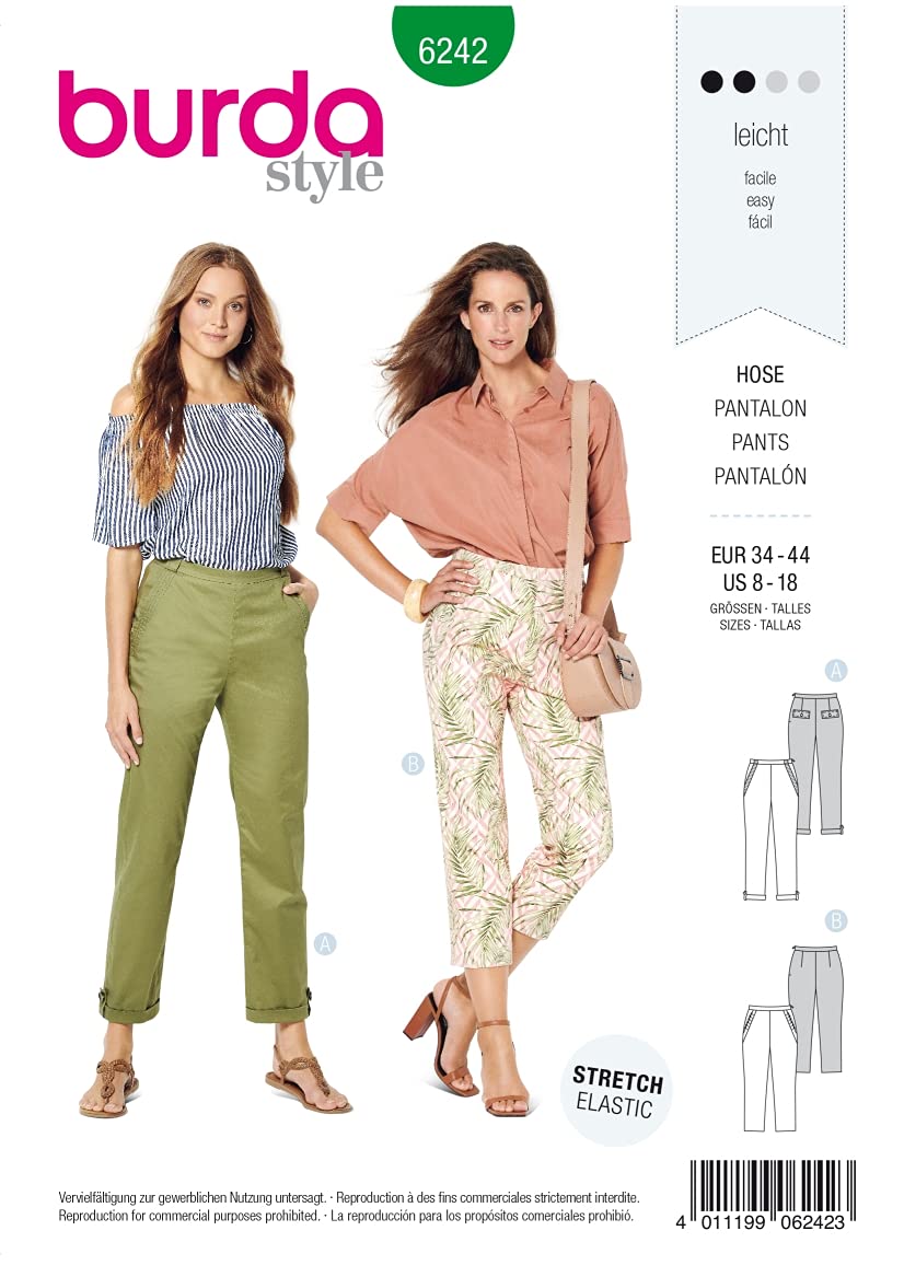 burda-style-schnittmuster-6242-hose-damen-34-44-casual image 2