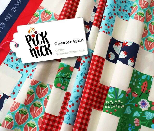 albstoffe-picknick-cheater-quilt-popeline-panel-150x200-cm-bio-baumwolle-gots image 1