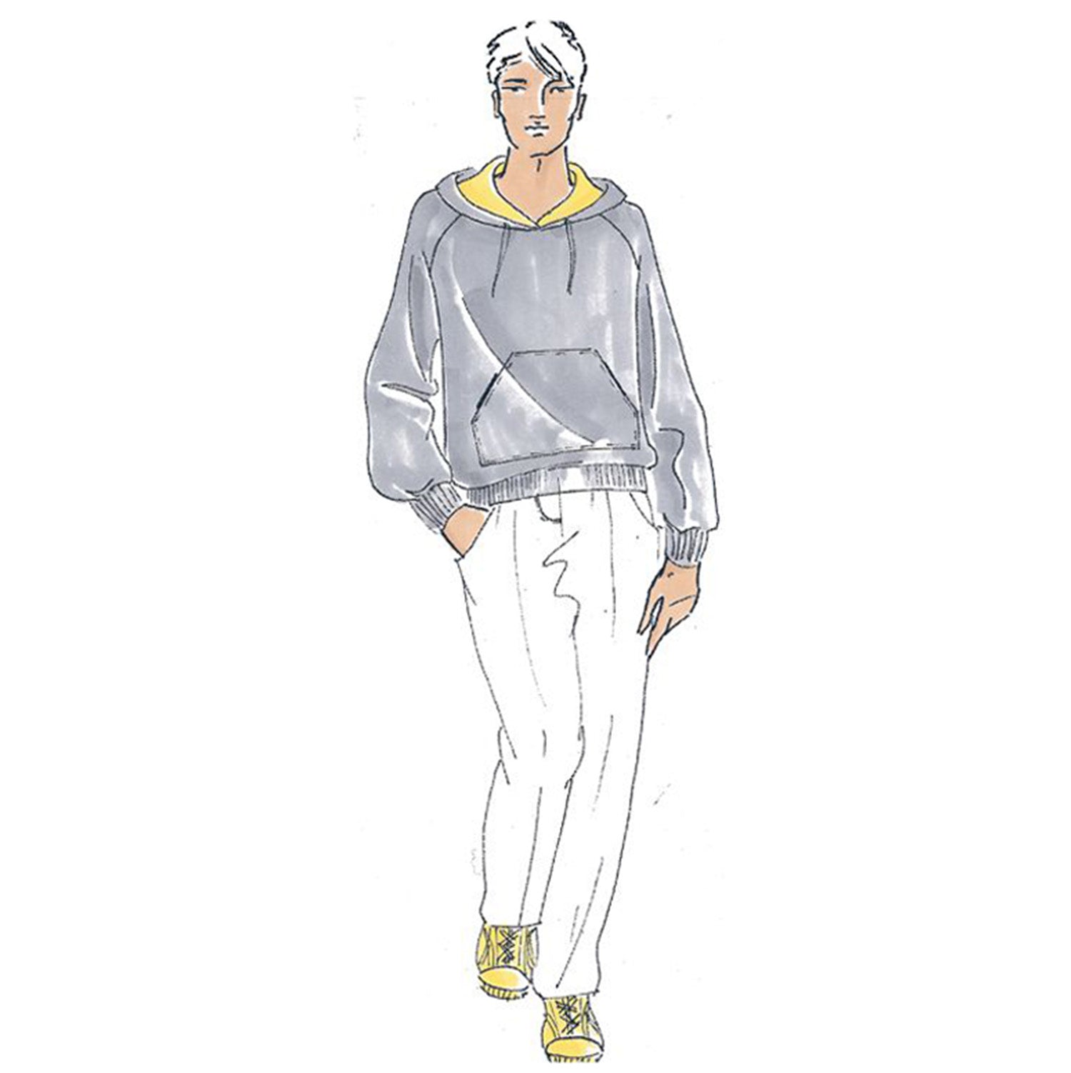 schnittmuster-berlin-david-hoodie-herren-oversize-raglan-schnittmuster-ebook image 1
