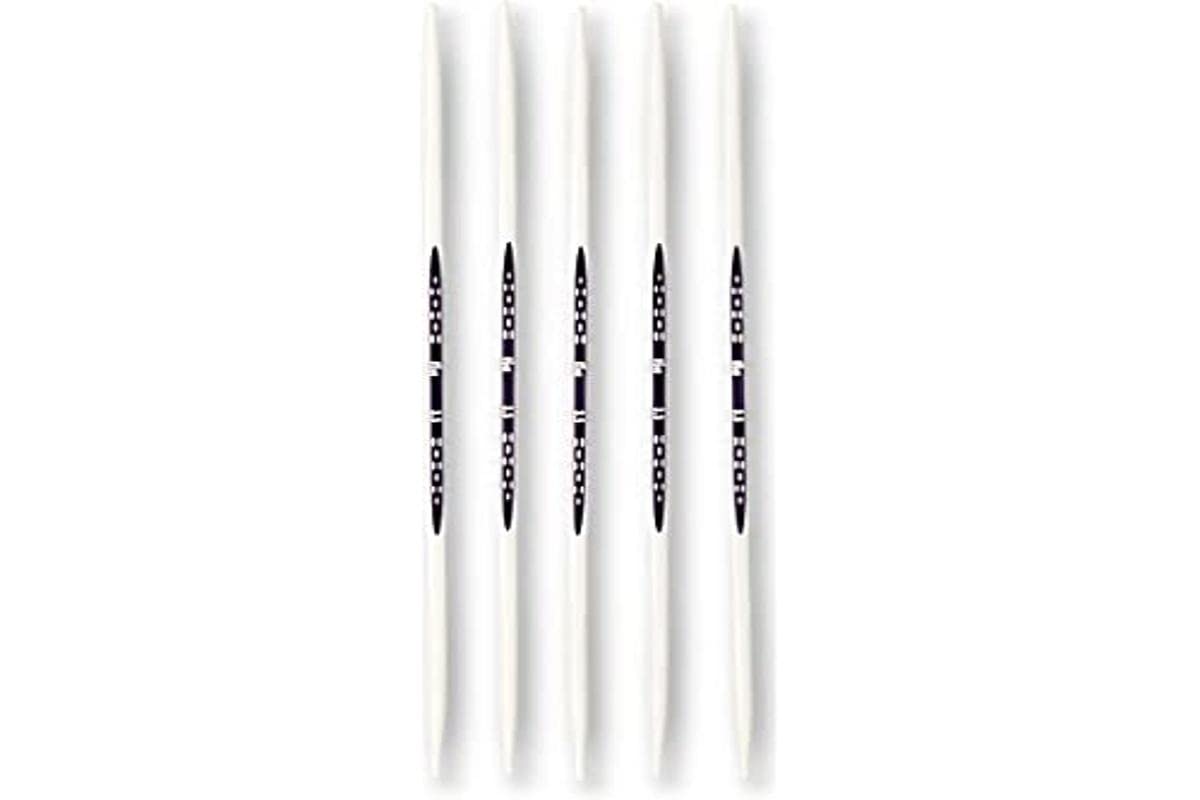 prym-ergonomics-strumpfstricknadeln-20-cm-3-5-mm-alabasterwei-5er-set image 1