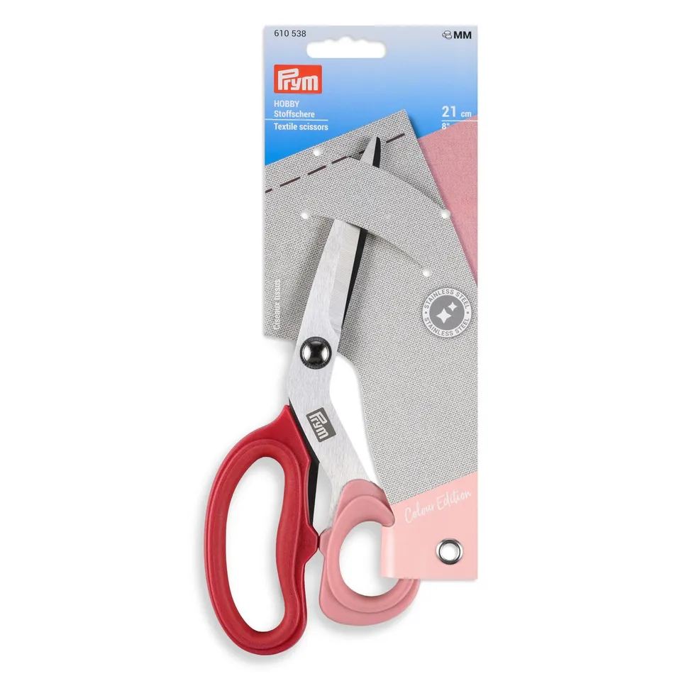 prym-stoffschere-21-cm-micro-serration-schneiderschere-beere image 1