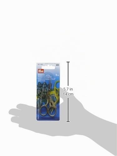 prym-611445-stickschere-storch-9-cm-vergoldet-feine-spitze-gold image 6
