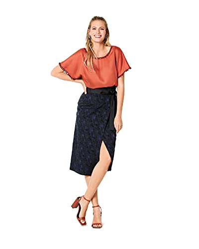 burda-style-6204-schnittmuster-damen-kurzarm-shirt-mit-v-ausschnitt image 8
