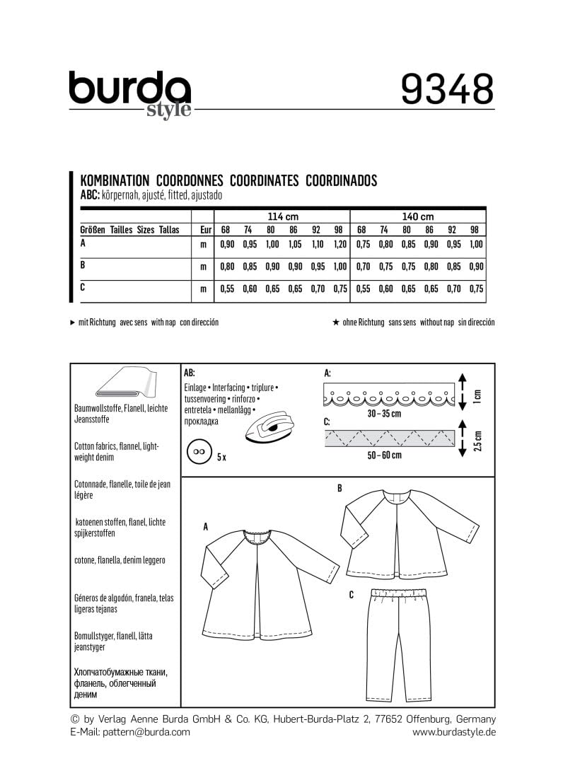 burda-kids-9348-schnittmuster-kinder-kleid-bluse-hose-gr-6m-3y image 6