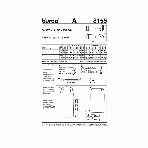 burda-style-schnittmuster-8155-damen-bleistiftrock-gr-34-46 image 5