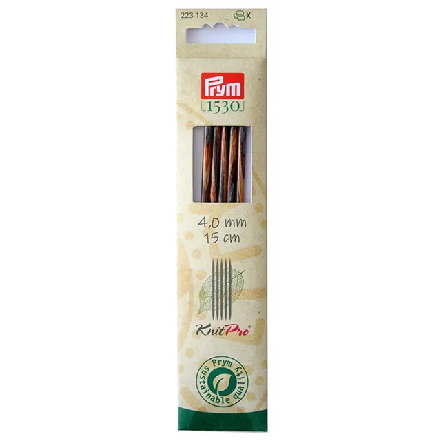 prym-223134-strumpfstricknadeln-natural-holz-15-cm-4-00-mm image 1