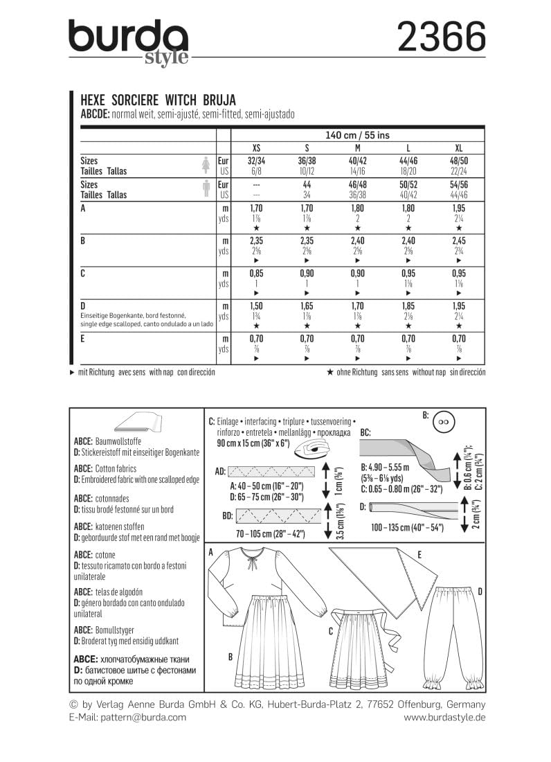 burda-style-schnittmuster-2366-herren-hexen-kost-m-gr-44-56-partnermodell image 6