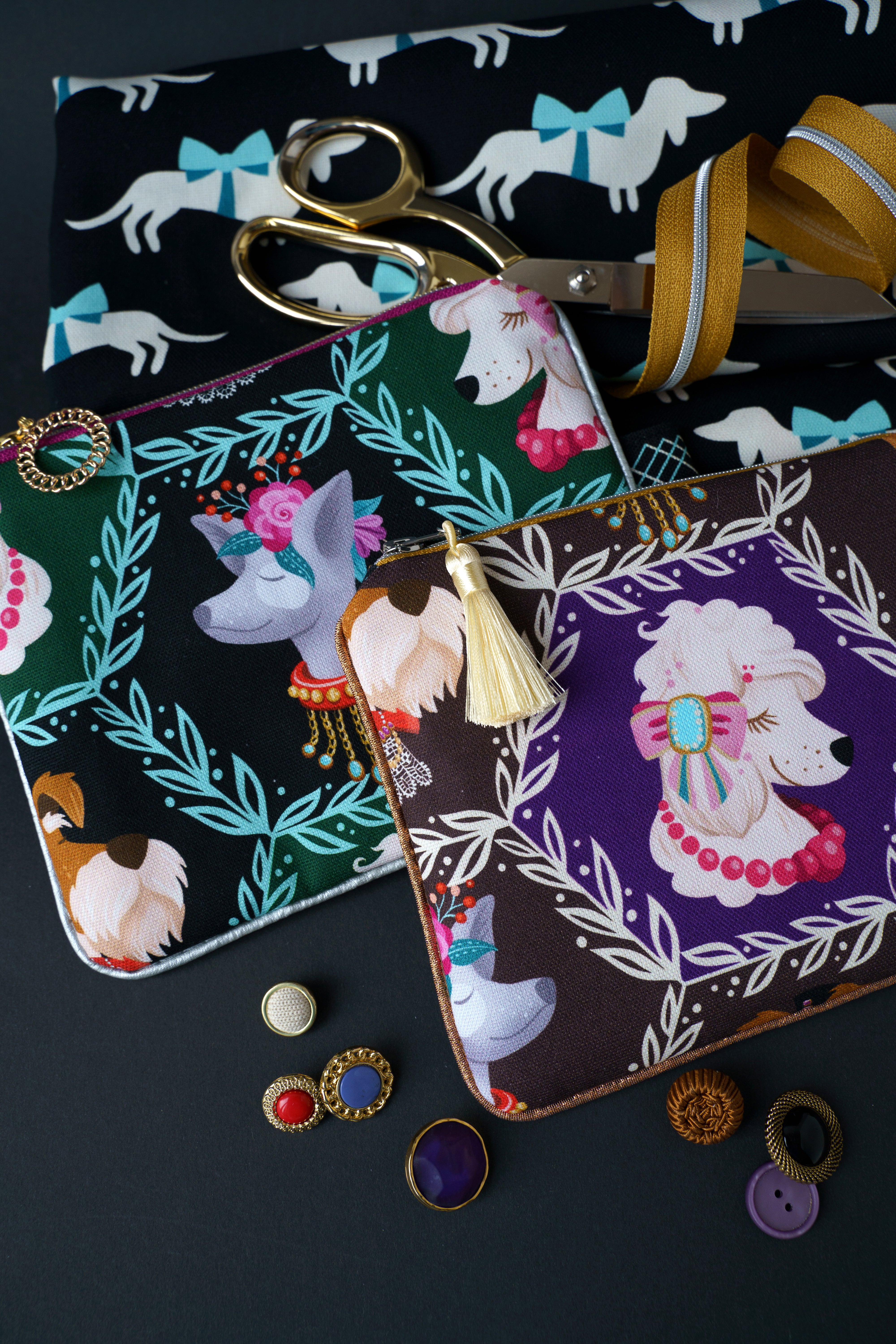 albstoffe-bling-bling-bio-canvas-panel-dogs-are-diamonds-145x100-cm image 3