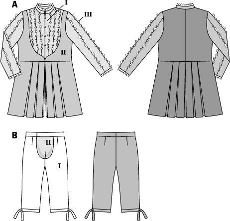 burda-style-6888-herren-schnittmuster-historisches-kost-m-jacke-und-kniebundhose image 7
