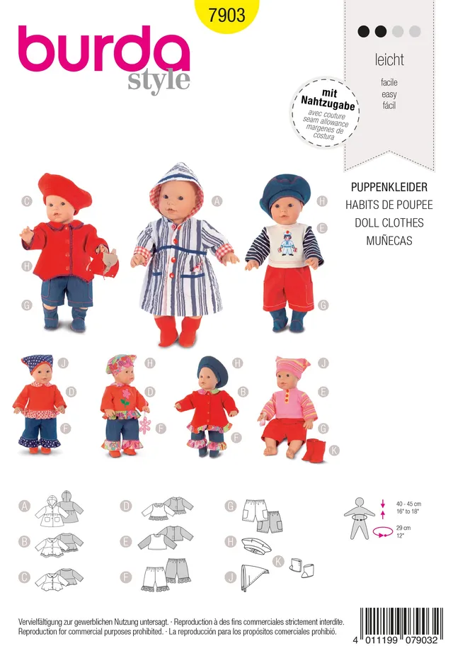 burda-style-b7903-puppenkleider-schnittmuster-19-x-13-cm image 1