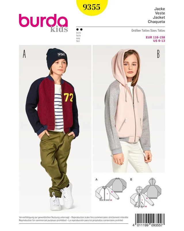 burda-style-schnittmuster-kids-9355-jacke-f-r-kinder image 1