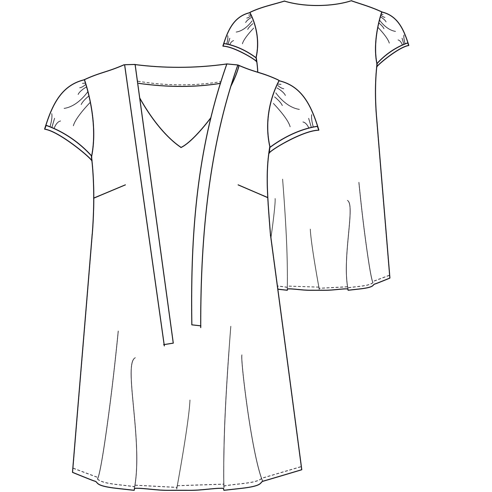 schnittmuster-berlin-tunika-moana-schnittmuster-bluse-tunika-und-kleid-3-in-1 image 2