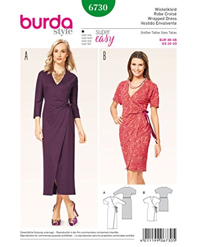 burda-style-6730-damen-wickelkleid-schnittmuster-gr-10-20 image 4