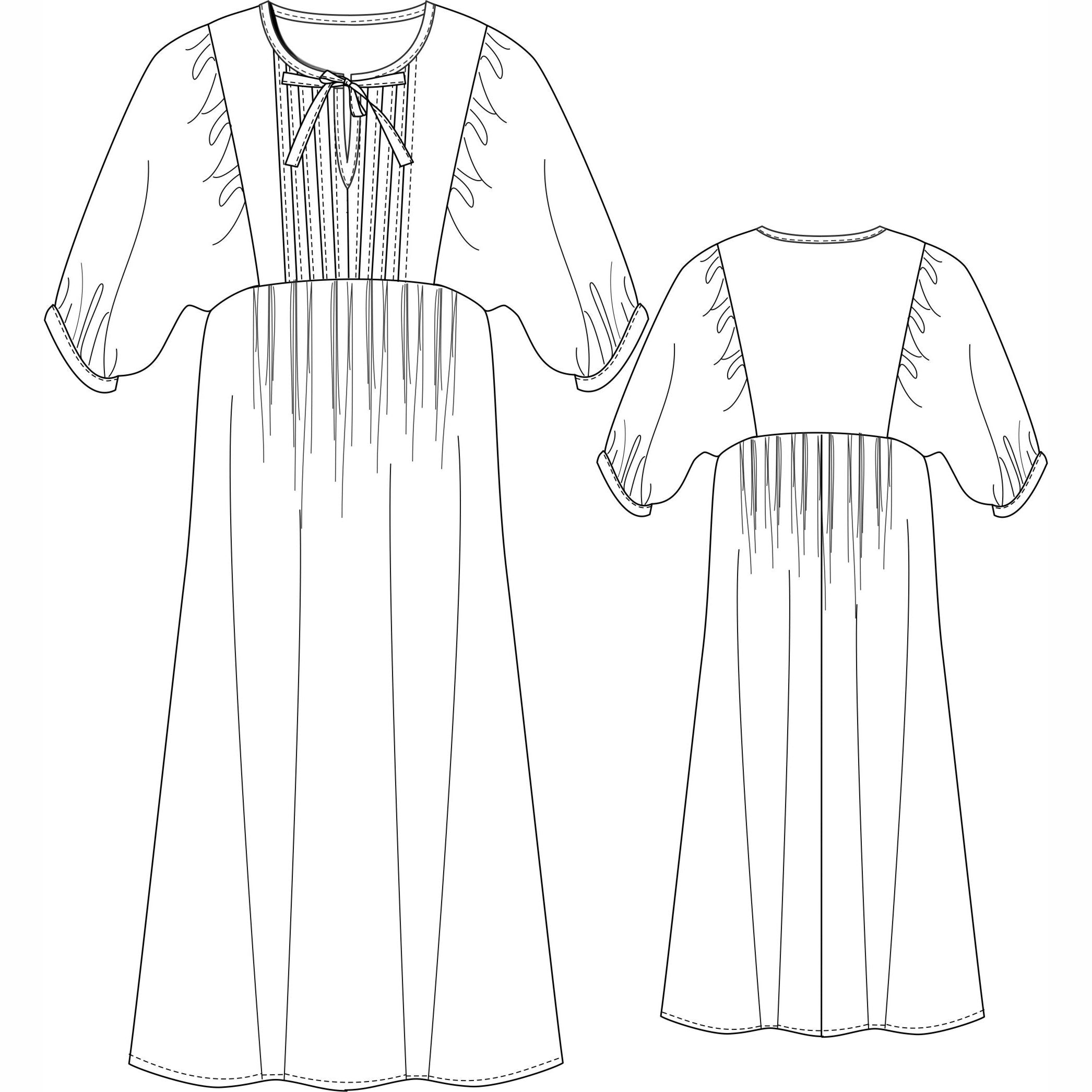 schnittmuster-berlin-midikleid-wiebke-damen-boho-kleid-gr-34-50 image 2