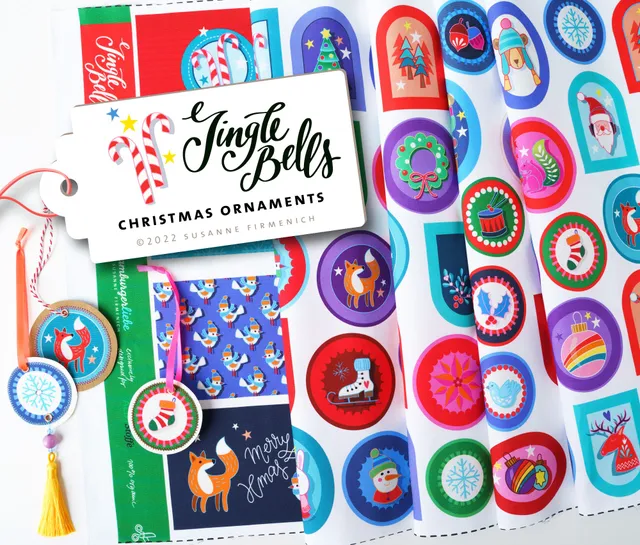 albstoffe-ugly-christmas-christmas-ornaments-canvas-panel image 1