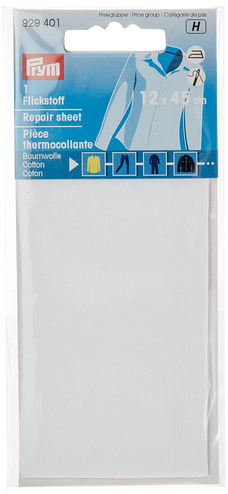 prym-consu-aufb-gelbare-reparaturfolie-cotton-wei-12-x-45-cm image 1