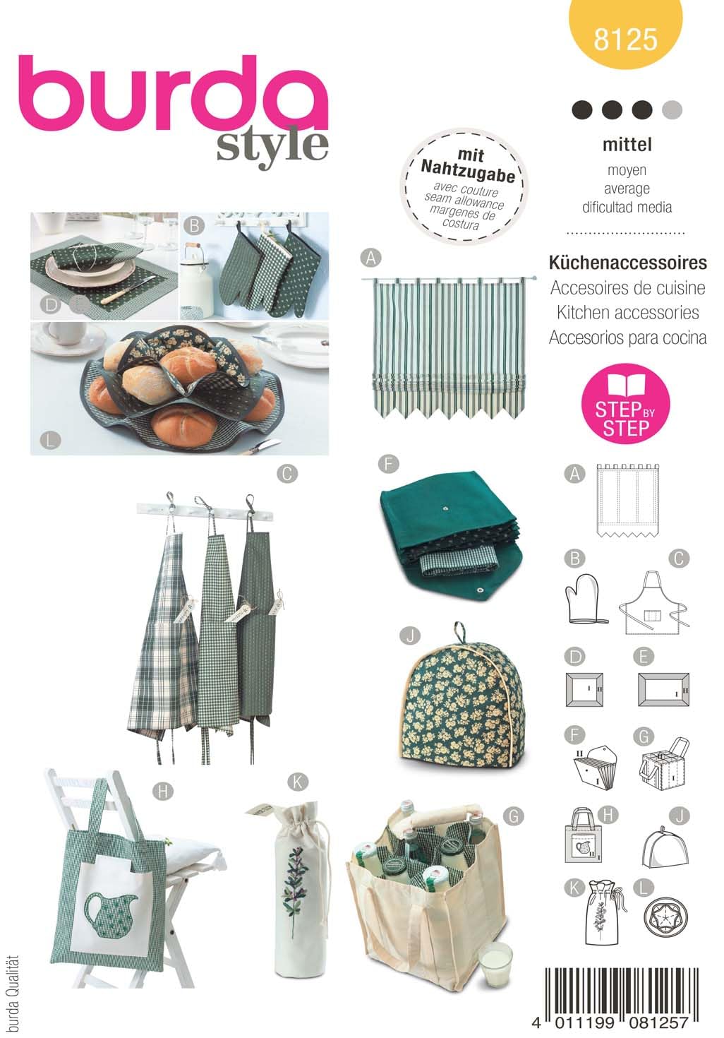 burda-style-8125-schnittmuster-k-chenaccessoires-mit-nahtzugabe image 1