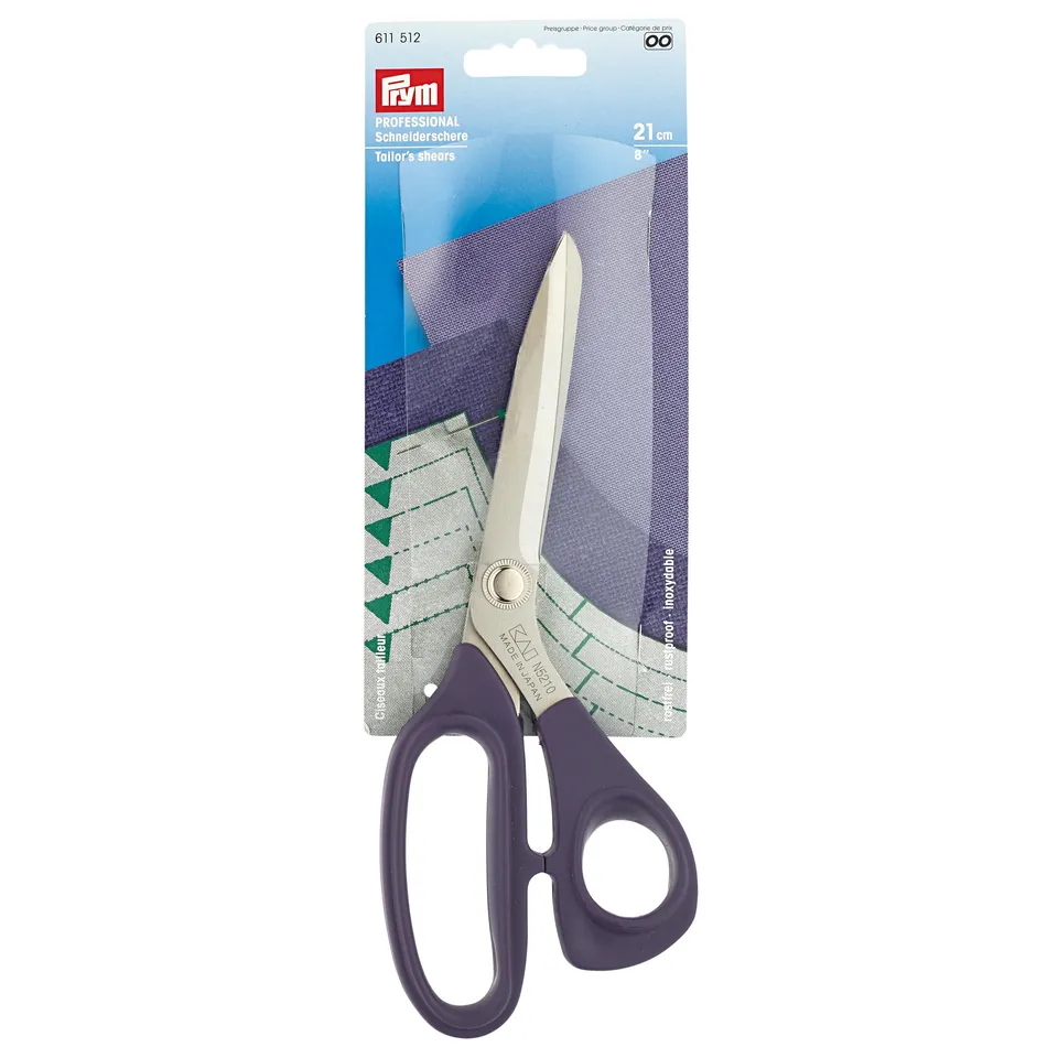 prym-611512-professional-schneiderschere-21-cm-edelstahl-lila-f-r-rechts-und-lin image 1
