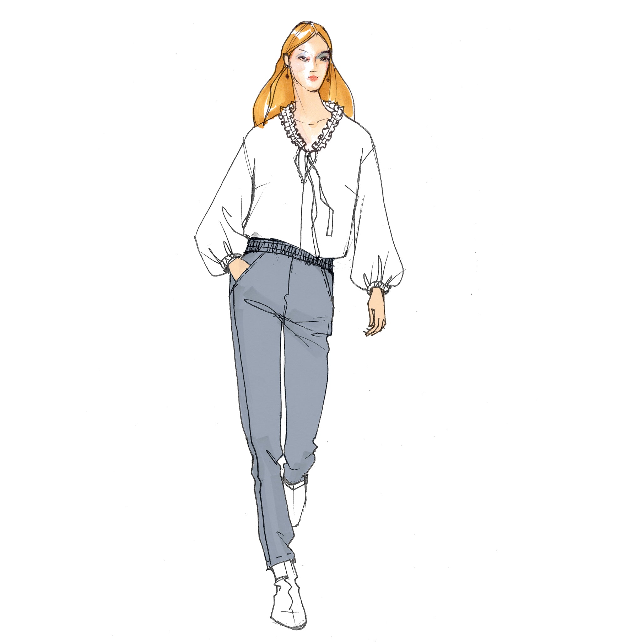 schnittmuster-berlin-hose-penelope-joggerpants-damen-ebook-beamer image 1