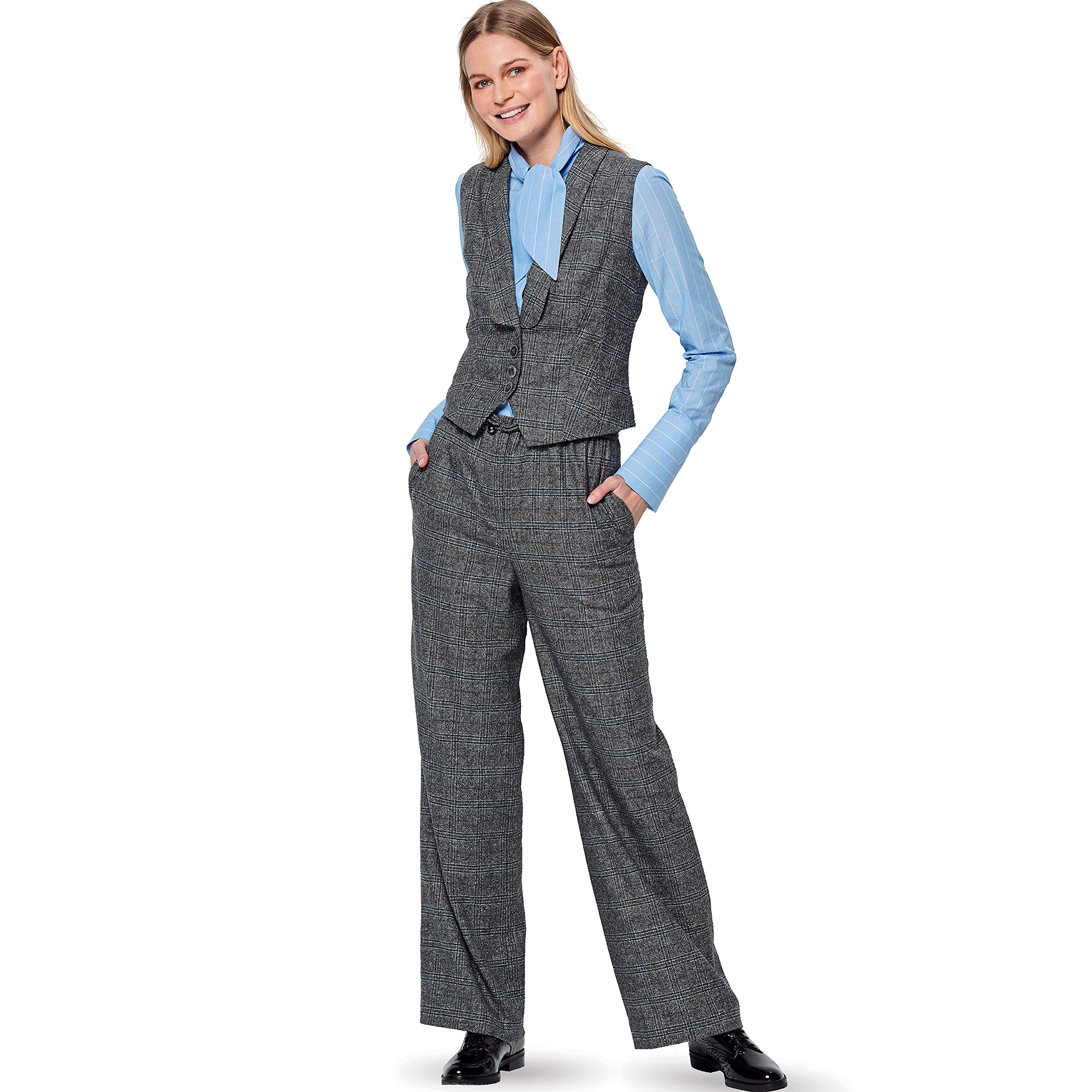 burda-style-schnittmuster-damenhose-kordelzug-gr-36-46-gerade image 4