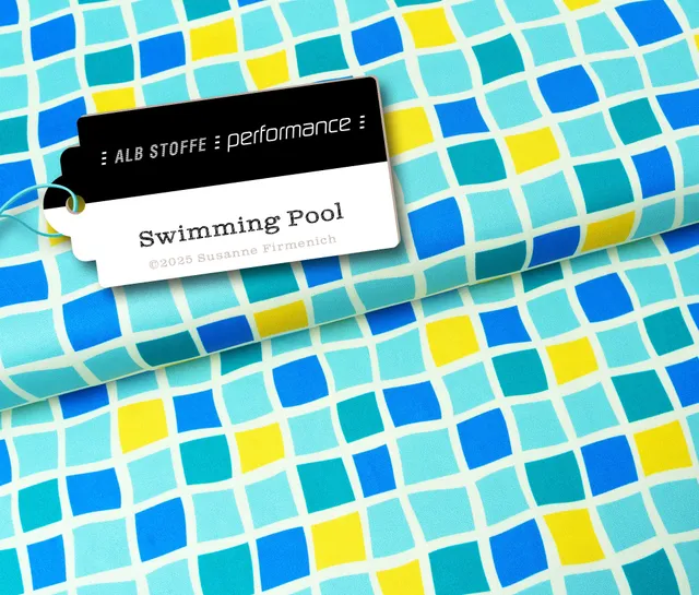 albstoffe-performance-swimming-pool-mint-gelb-activewear-stoff-meterware image 1