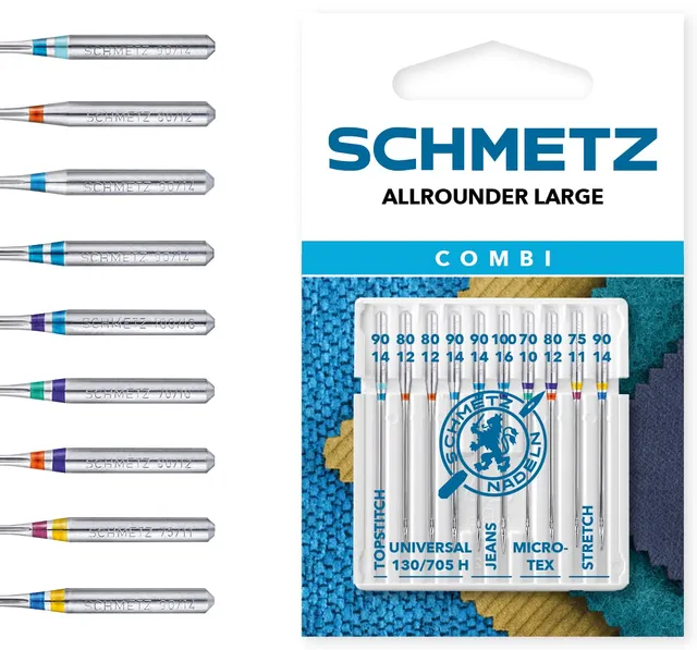 schmetz-combi-box-allrounder-large-10-n-hmaschinennadeln-sortenmix-130-705-h image 1