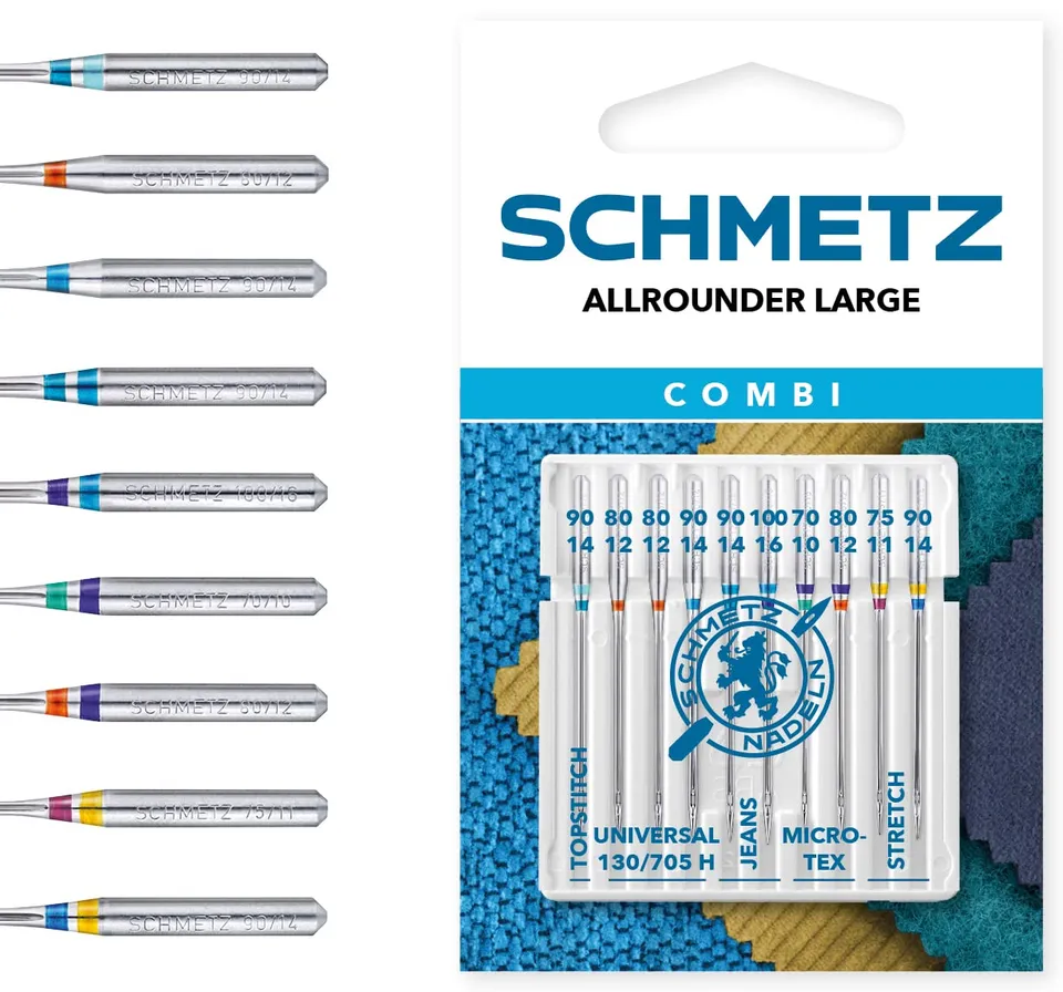 schmetz-combi-box-allrounder-large-10-n-hmaschinennadeln-sortenmix-130-705-h image 1