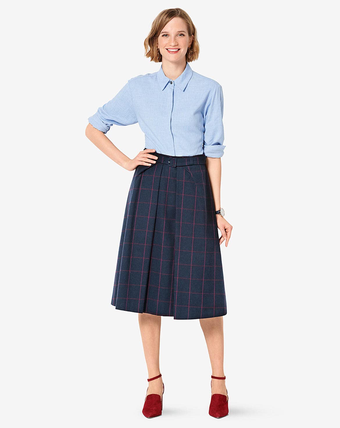 burda-style-6291-midirock-damen-34-44-ausgestellt-mit-falten-schnittmuster image 4