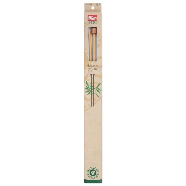 prym-1530-jackenstricknadeln-222117-33-cm-5-0-mm-bambus-natur image 1