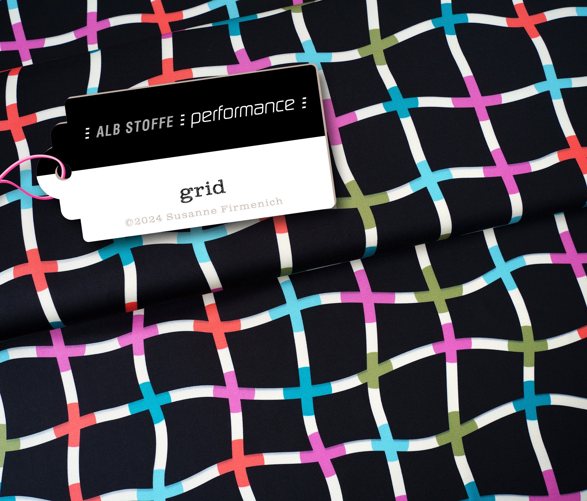 albstoffe-performance-grid-black-activewear-jersey-meterware image 1