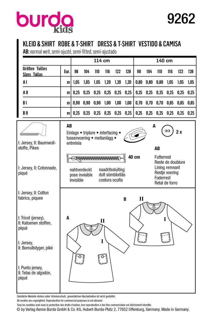 burda-style-9262-schnittmuster-pullover-und-kleid-mit-kragen-kinder-gr-98-128-n- image 3