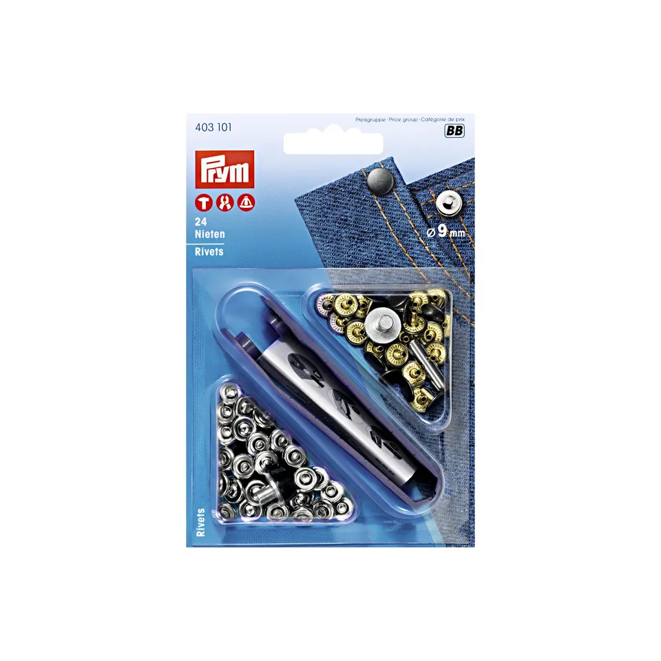 prym-403101-nieten-messing-9-mm-silberfarbig-alteisen image 1