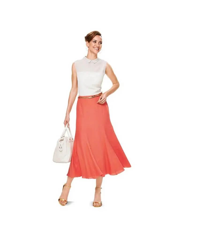 burda-style-6903-schnittmuster-bahnenrock-mit-saumschwung image 2