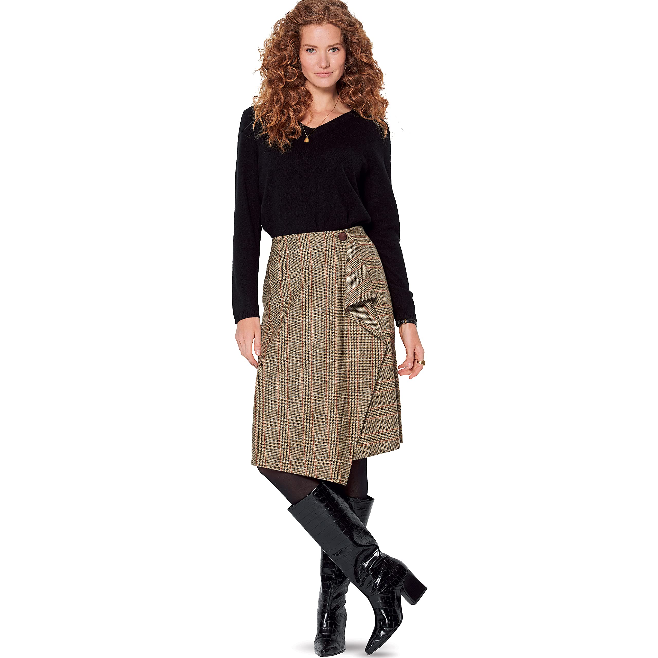 burda-style-6174-schnittmuster-wickelrock-damen-gr-34-44-level-3-mittel image 4