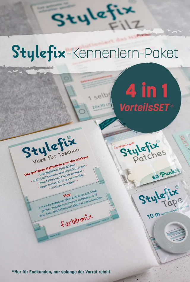 farbenmix-4-in-1-stylefix-kennenlern-paket-vlies-klebeband-filz-patches-set image 1