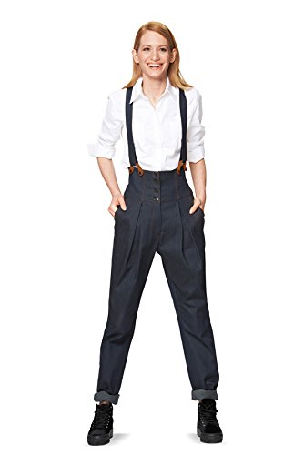 burda-style-6856-schnittmuster-damen-hose-bundfalten-marlene-hose-hosentr-ger image 6