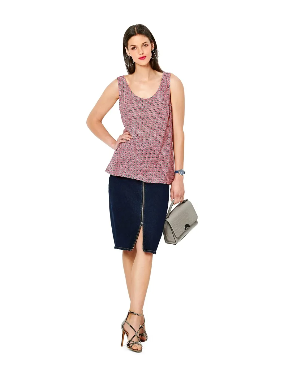 burda-style-schnittmuster-6231-tanktop-damen-34-44-aus-webstoff image 1
