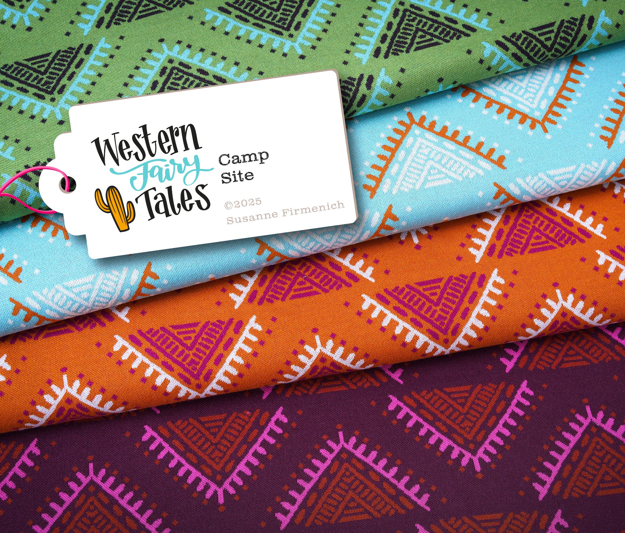 albstoffe-western-fairy-tales-camp-site-bio-jacquard-jersey image 1