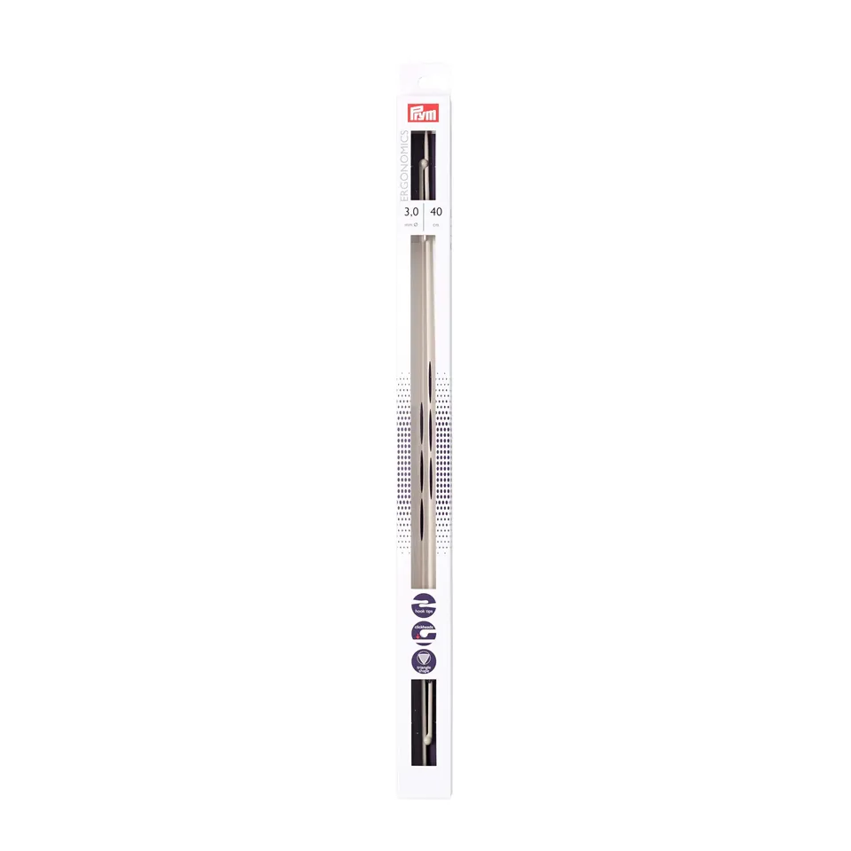 prym-ergonomics-jackenstricknadeln-40-cm-3-00-mm-alabasterwei image 1