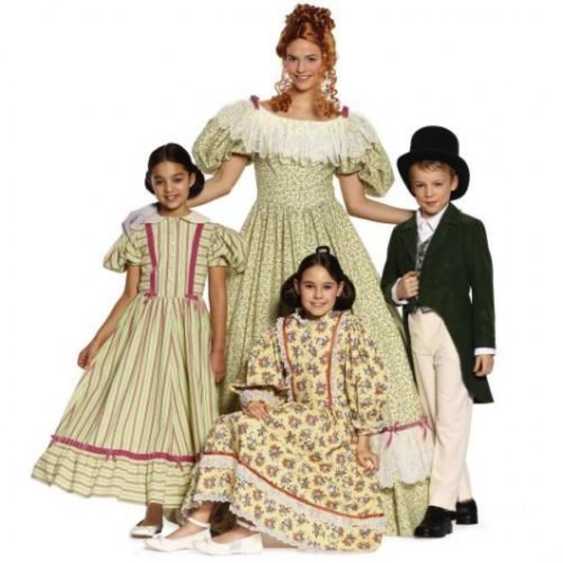 burda-9529-schnittmuster-biedermeierkleid-kinder-gr-122-164 image 4