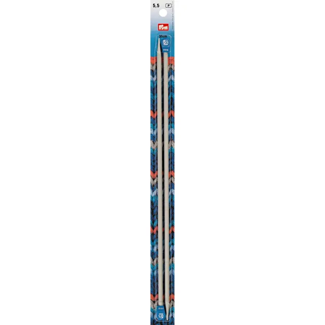 prym-jackenstricknadeln-alu-35-cm-5-50-mm-grau image 1