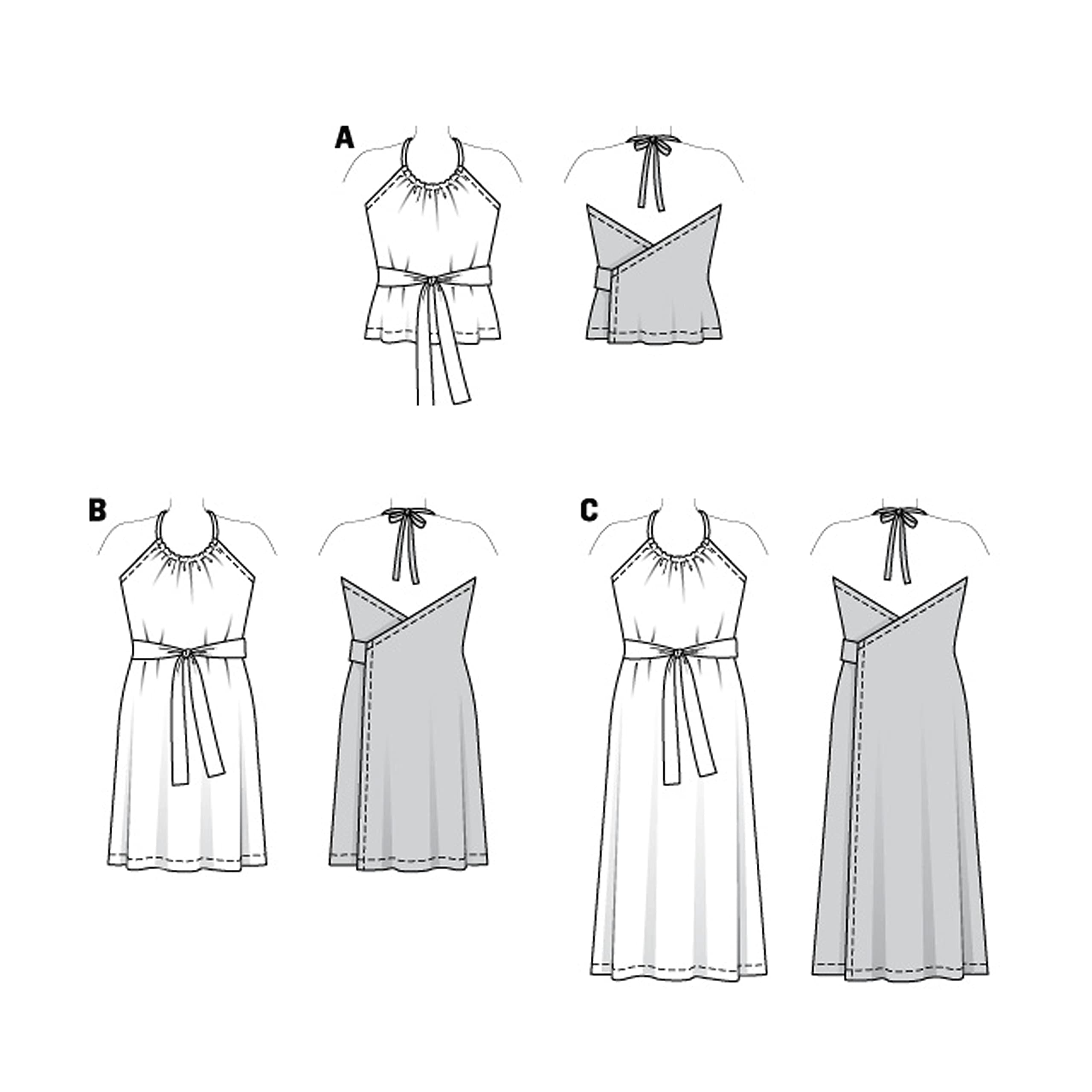 burda-style-x06118burda-schnittmuster-set-neckholder-top-und-kleid-damen-gr-34-4 image 7