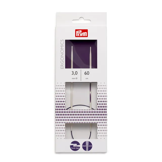 prym-rundstricknadel-prym-ergonomics-3-0-mm-60-cm-alabasterwei image 1