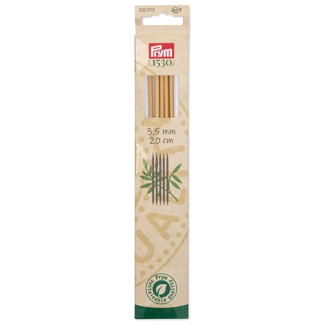prym-1530-strumpfstricknadeln-222213-bambus-20-cm-3-5-mm image 1